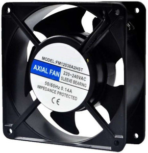 Divinext 220V AC Metal Body Axial Fan AC Cooling Fan Panel Fan 4” Brushless Blower Cooling Fan All in one Cooler