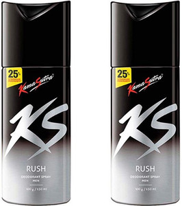 Kamasutra RUSH - 02 - 150ml each Deodorant Spray  -  For Men