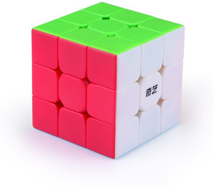 D ETERNAL High Speed Stickerless 3x3x3 QiYi Warrior Speed Cube Magic Puzzle Cube