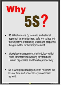 Mr. SAFE Why 5S? In PVC Sticker A3 (12 Inch X 18 Inch) Emergency Sign ...