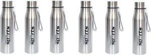 Luxuria 1000 ML SIDE ROPE WATER BOTTLE PACK OF 6 1000 ml Steel Bottle
