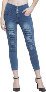 F2M Slim Women Blue Jeans