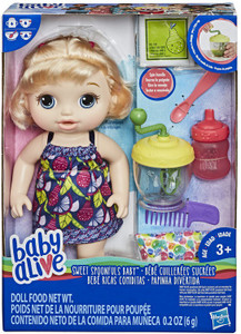 Baby Alive Sweet Spoonfuls Baby Doll Girl Blonde Straight Hair