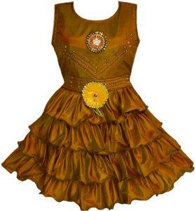 Mullick the designer Indi Girls Midi/Knee Length Party Dress