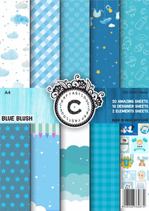 Craftastique Blue Blush Designer Paperpack A4 250 gsm Craft paper