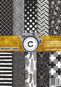 Craftastique Midnight Snow Designer Paperpack A4 250 gsm Craft paper