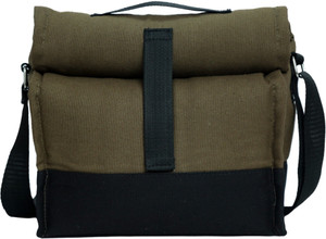 Marine Pearl Thermal Sling Lunch Bag with Bottle Spoon Folk Holder / Seprate Pocket For Spices / Adjustable Height Waterproof Lunch Bag