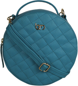 Bagsy Malone Blue Sling Bag Round Cut Sling Bag