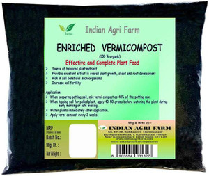 IAgriFarm 100% Pure natural ORGANIC VERMICOMPOST / WORM-COMPOST EARTHWORM VERMICOMPOST Manure