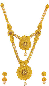 Guarantee Ornament House Brass Gold-plated Gold Jewellery Set