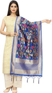 jennydesigner Silk Blend Woven Women Dupatta