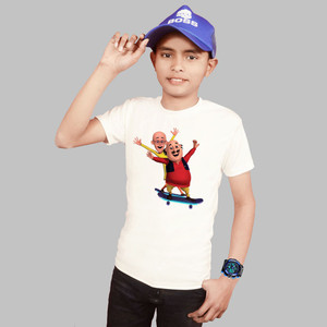Widersoft Boys & Girls Graphic Print Cotton Blend Regular T Shirt