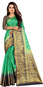 Matangi Exporter Self Design, Woven Banarasi Pure Silk Saree