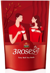 3 Roses Easy Boil Tea Buds, 57.6g (24 Pieces) Herbs White Tea Bags ...