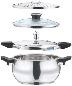 VINOD MAGIC COOKER 5.5 L Outer Lid Induction Bottom Pressure Cooker