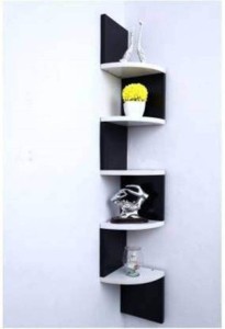 classiconline Wooden Wall Mount Corner Wall Stand Wooden Wall Shelf