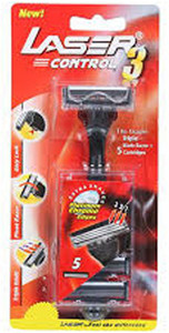 LASER Control 3 Reusable Triple Blade Razor, Men