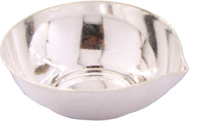 Guarantee Ornament House Sterling Silver Diya Deepak for Worship of God and Diwali gift Silver Table Diya