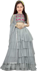 MF Retail Net/Lace Embroidered Salwar Suit Material