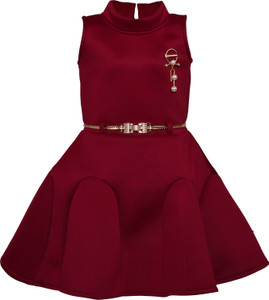 Wishkaro Girls Midi/Knee Length Party Dress