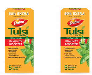 Dabur Tulsi Drops Natural Immunity Booster ( EACH 30 ML)