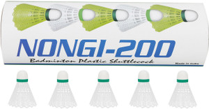 Nongi A1 Plastic Shuttle  - White