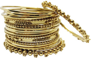Anahat collection Metal Gold-plated Bangle Set