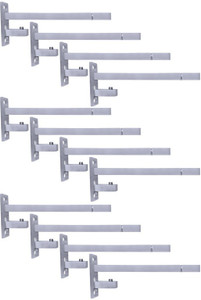 Atlantic F Type 6 inch Glass Shelf Bracket, Stainless Steel - Image 1