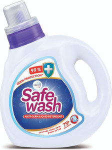 Wipro safe wash anti germ liquid detergent 1Liter Multi-Fragrance Liquid Detergent