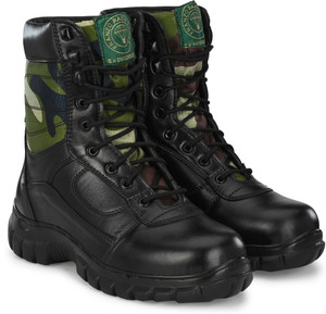 FRANZO Genuine leather combat para trooper boot for man Boots For Men