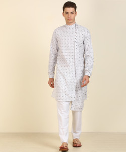 Freehand Men Printed Asymmetric Kurta