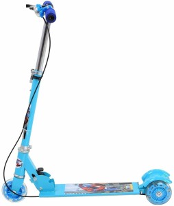 OSHO ENTERPRISE Basic Kids Ride On Leg Push Scooter for Boys and Girls (4 - 8 Years Old Kids) 3 Wheel Foldable Scooter Cycle with Height Adjustment for Boys and Girls (Blue) Kids Scooter