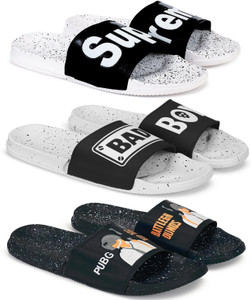 Monoction Men Combo Pack of 3 Pair PUPG \u0026 Badboy \u0026 Super stylish Flip Flop  Slides Slipper for Men(PUPG/SUPER/BADBOY) Slides Slides - Buy Monoction Men  Combo Pack of 3 Pair PUPG \u0026