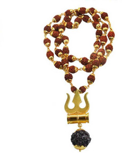 bhaune acessories RUDRAKSHA JEWLERY for boys/mans Brass Chain