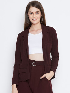 Zastraa Polyster blend Solid Coat