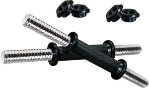 KORBAX Fitness Dumbbell Rod Pair With Plastic Nuts For Men And Women Weight Lifting Bar Weight Lifting Bar