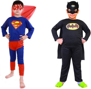 Fancy Steps Superman:Batman Kids Costume Wear
