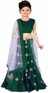 Harshiv Creation Girls Lehenga Choli Ethnic Wear Embroidered Ghagra, Choli, Dupatta Set