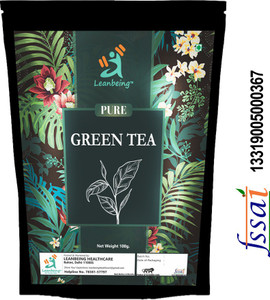 LEANBEING Green Tea (1Kg) Certified Organic |Pure and Natural | Weight management |Fat loss |Stress buster Unflavoured Green Tea Pouch