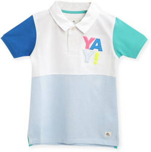 Nitt Hyman  - Cherry Crumble Boys Colorblock Cotton Blend Regular T Shirt