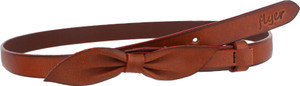 FLYER महिलाओं के लिए कैज़ुअल, फॉर्मल, शाम, पार्टी टैन जेन्यूइन लेदर बेल्ट