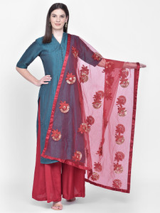 DUPATTA BAZAAR Net Embroidered Women Dupatta