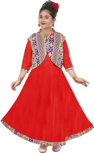 KRISHTINA Girls Maxi/Full Length Party Dress