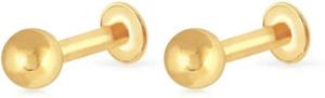 RFJ Traditional Gold Colour Second Stud Kids Ear Stud Brass Earring Set