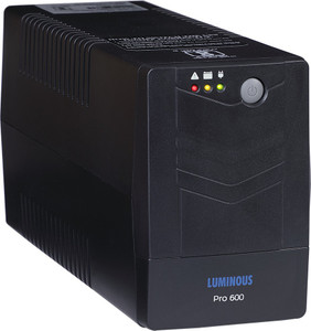 LUMINOUS LB600PRO 600VA UPS -PRO 230 V Offline/Standby Tower Model UPS with Overload Protection 3 Outlet Plugs