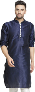 kaifoo Men Self Design Straight Kurta