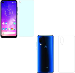 ELEF Front and Back Tempered Glass for Moto One Vision