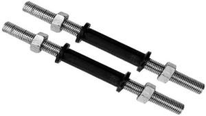 KORBAX Adjustable Dumbbell Rod With Iron Nuts Weight Lifting Bar Comfortable Hand Grip Weight Lifting Bar