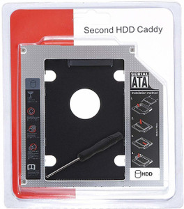 ULTRABYTES Optical Bay 2nd Hard Drive Caddy, 9.5 mm CD/DVD Drive Slot for SSD and HDD 2.5 inch Internal Hard Drive Enclosure