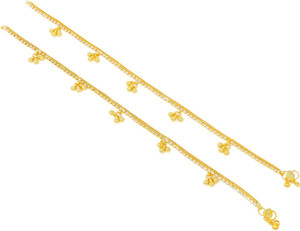 SUPERSHOP American Diamond Anklet for girl Brass Anklet